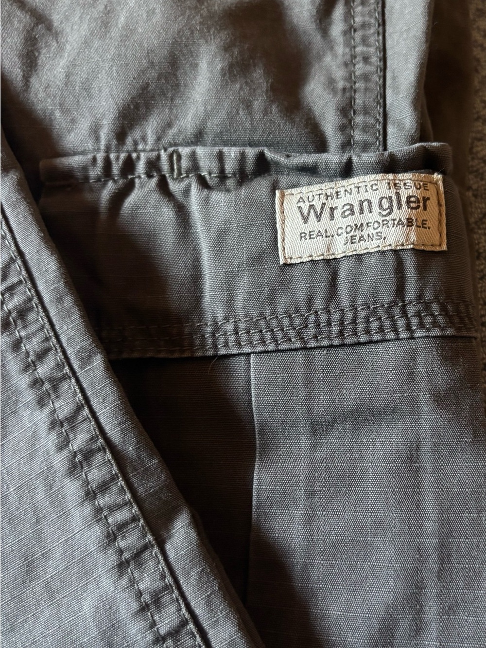 Wrangler Authentic Issue Men’s Ripstop Cargo Pants Olive green 34x31 Gorpcore